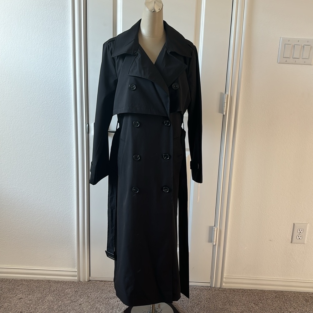 Bernardo black Trench Coat in M - Picture 2 of 11